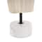 14" Cream Paper Mache Figurine Sculpture with Mable Base